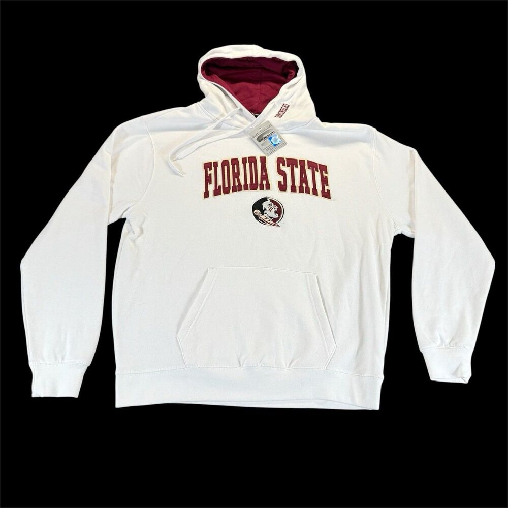 NWT Florida State Seminoles Sz XL Stadium Athletics hoodie Sweatshirt White